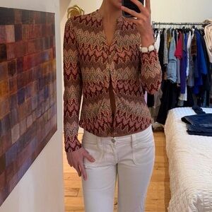 DR2 Multicolor Zigzag Button Down Shirt
